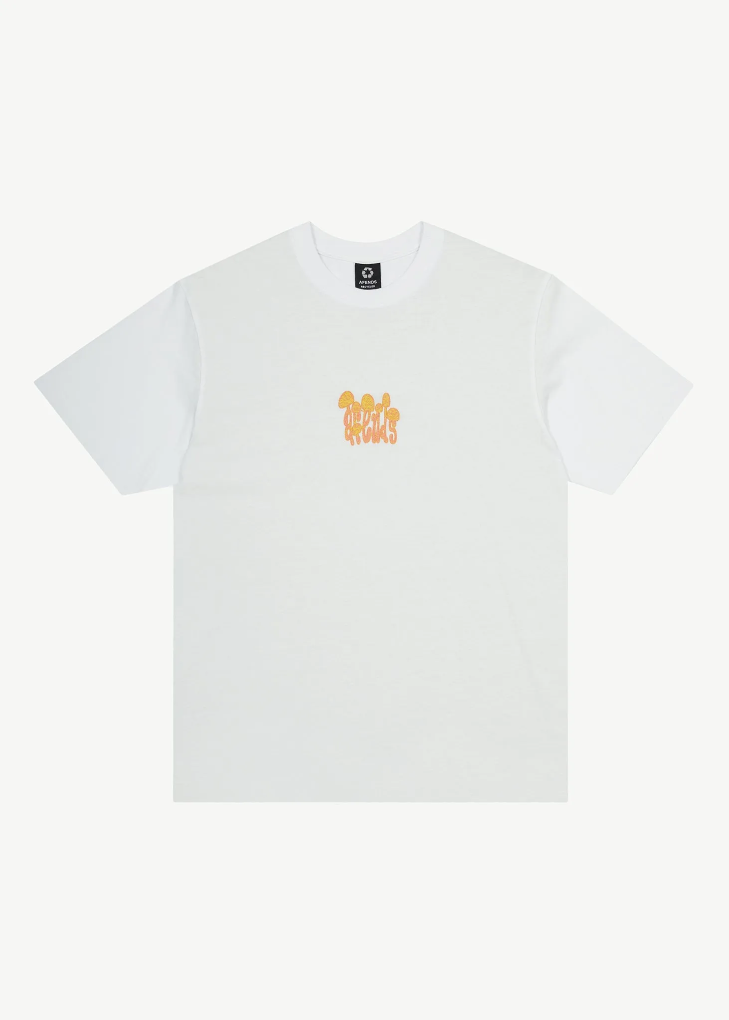AFENDS Mens Psychedelic - Retro Graphic T-Shirt - White