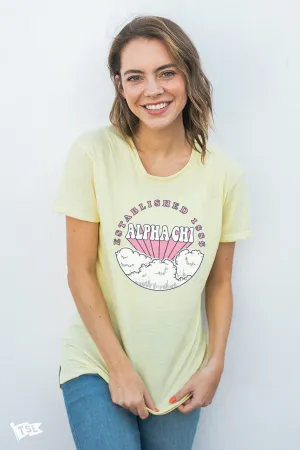 Alpha Chi Omega Dream On Scoop Tee