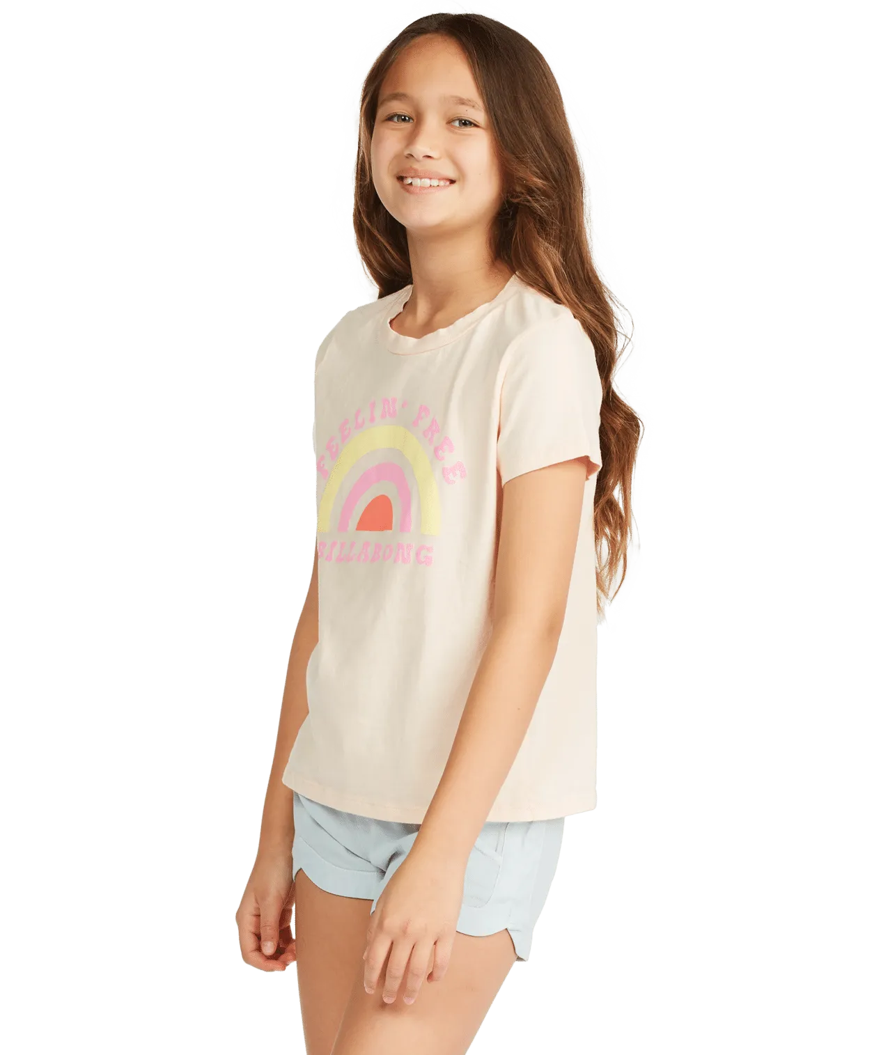 Billabong Feelin Free Tee-Just Peachy