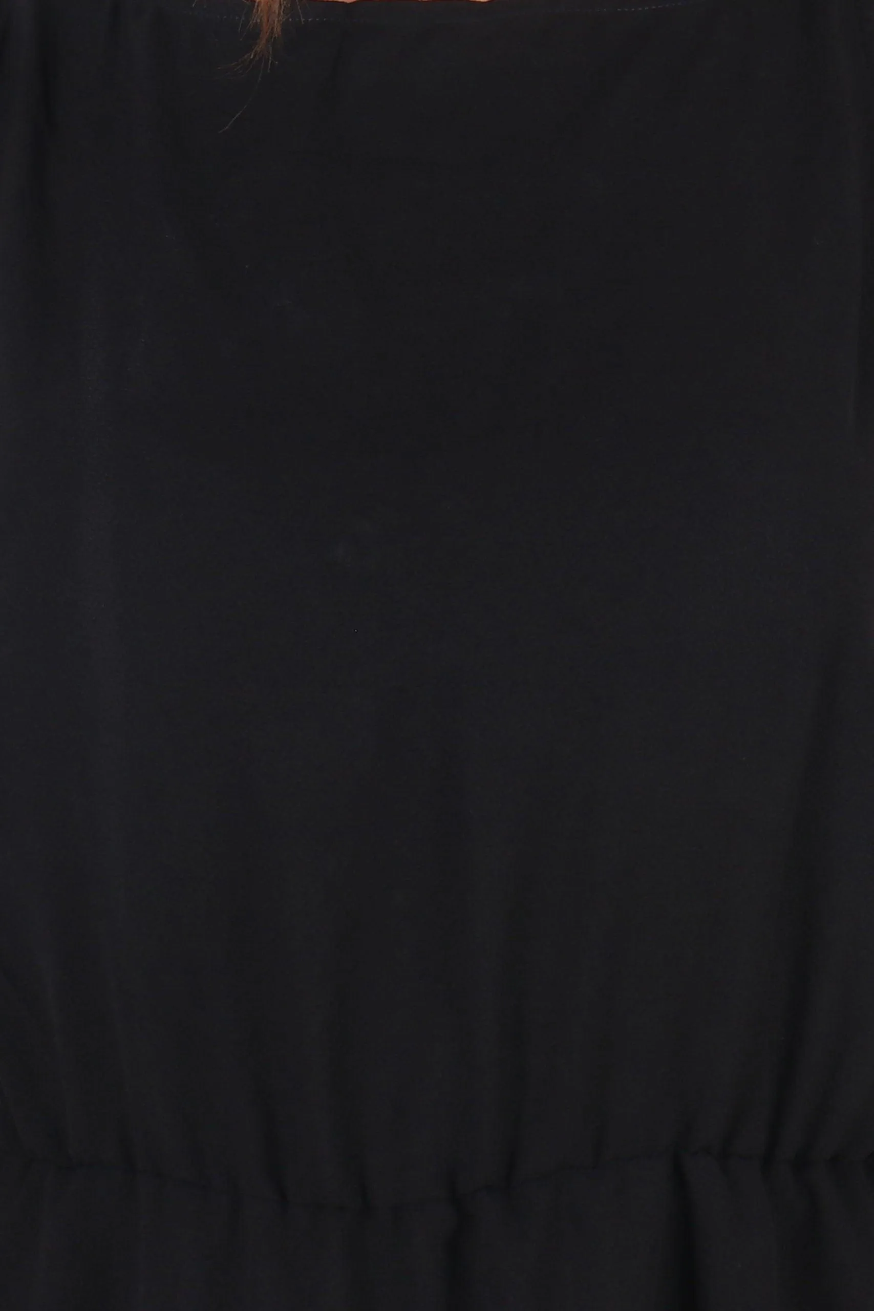 Black Solid Sleeveless Dress