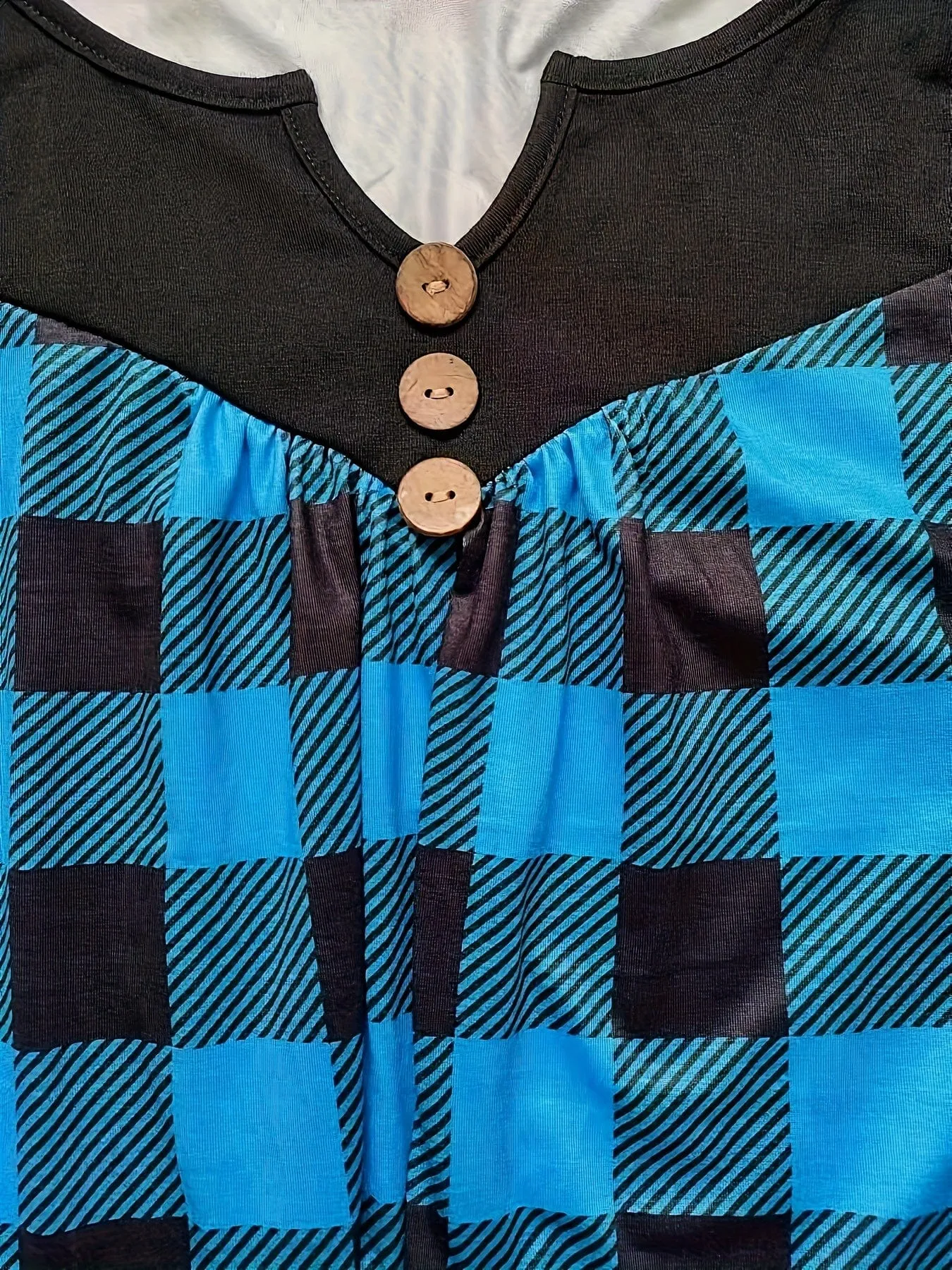 Buffalo Plaid Tunic Top
