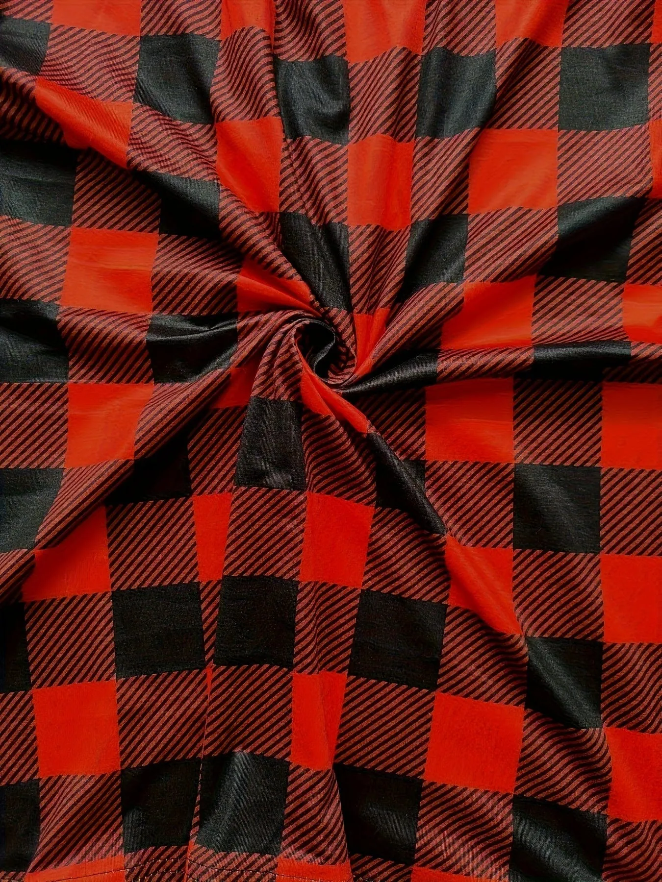 Buffalo Plaid Tunic Top