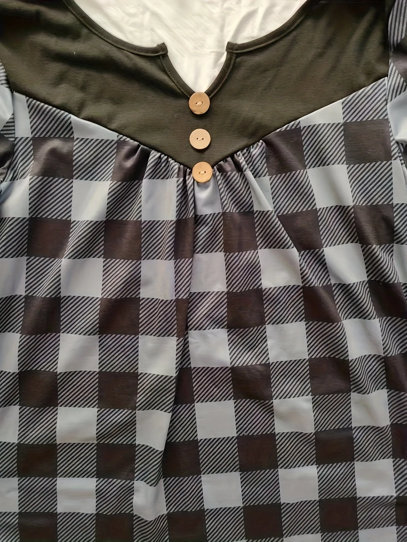Buffalo Plaid Tunic Top