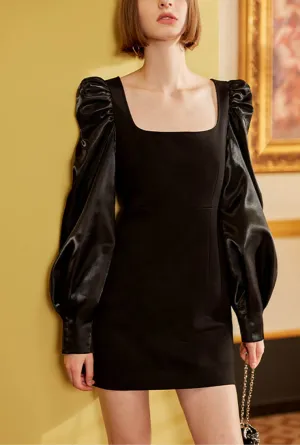 Classic High Waist Hepburn Black Dress