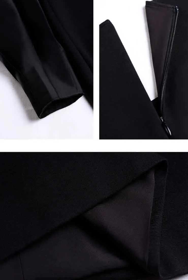 Classic High Waist Hepburn Black Dress