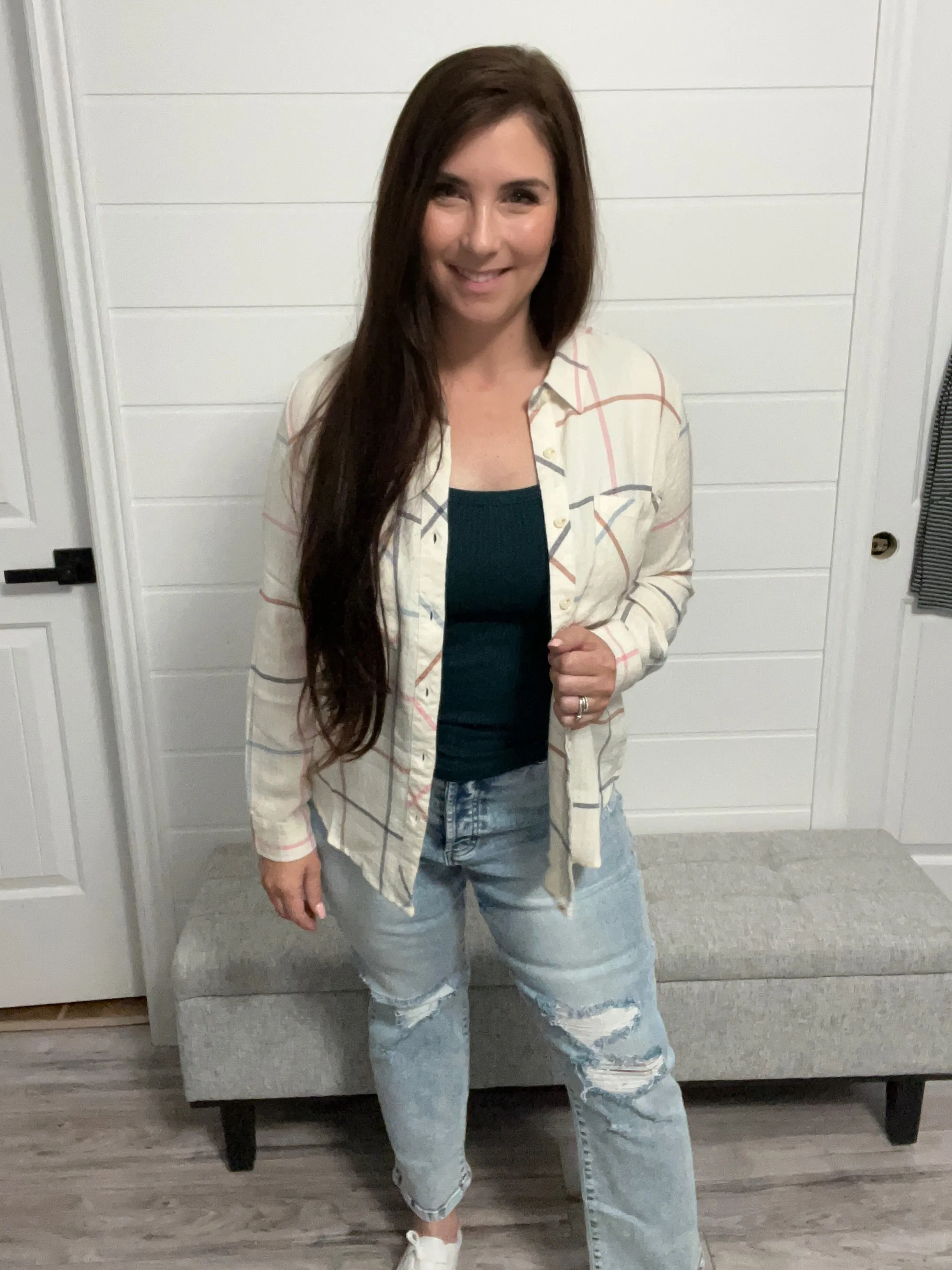 Favourite Button Up Top- grace and lace