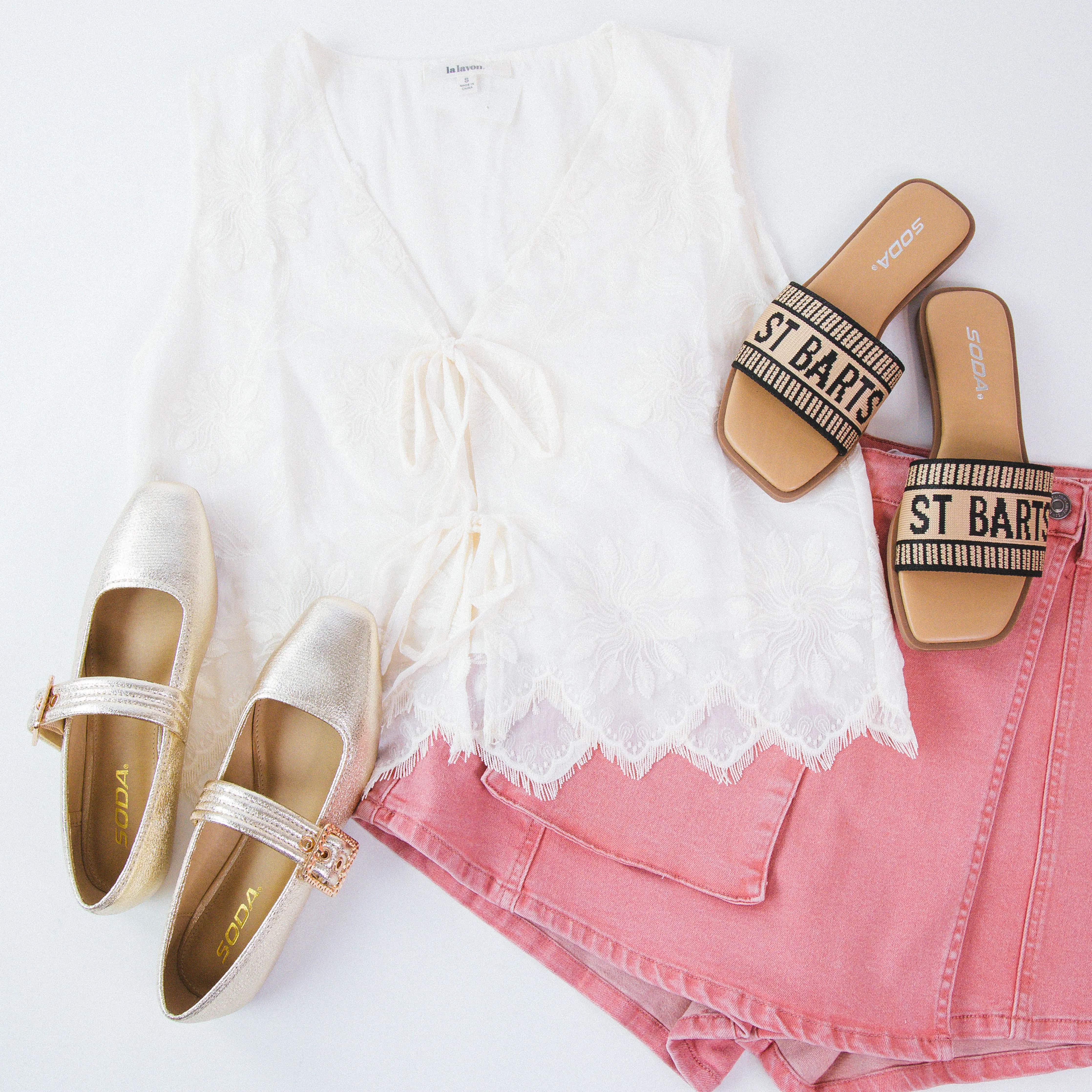 Gracie Denim Cargo Skort, Rose Pink