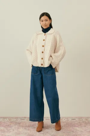 LOUISE MISHA CAPE KHELLANE CREAM