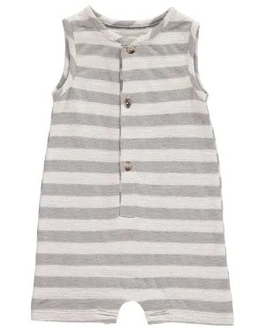 Me & Henry Grey Striped Playsuit