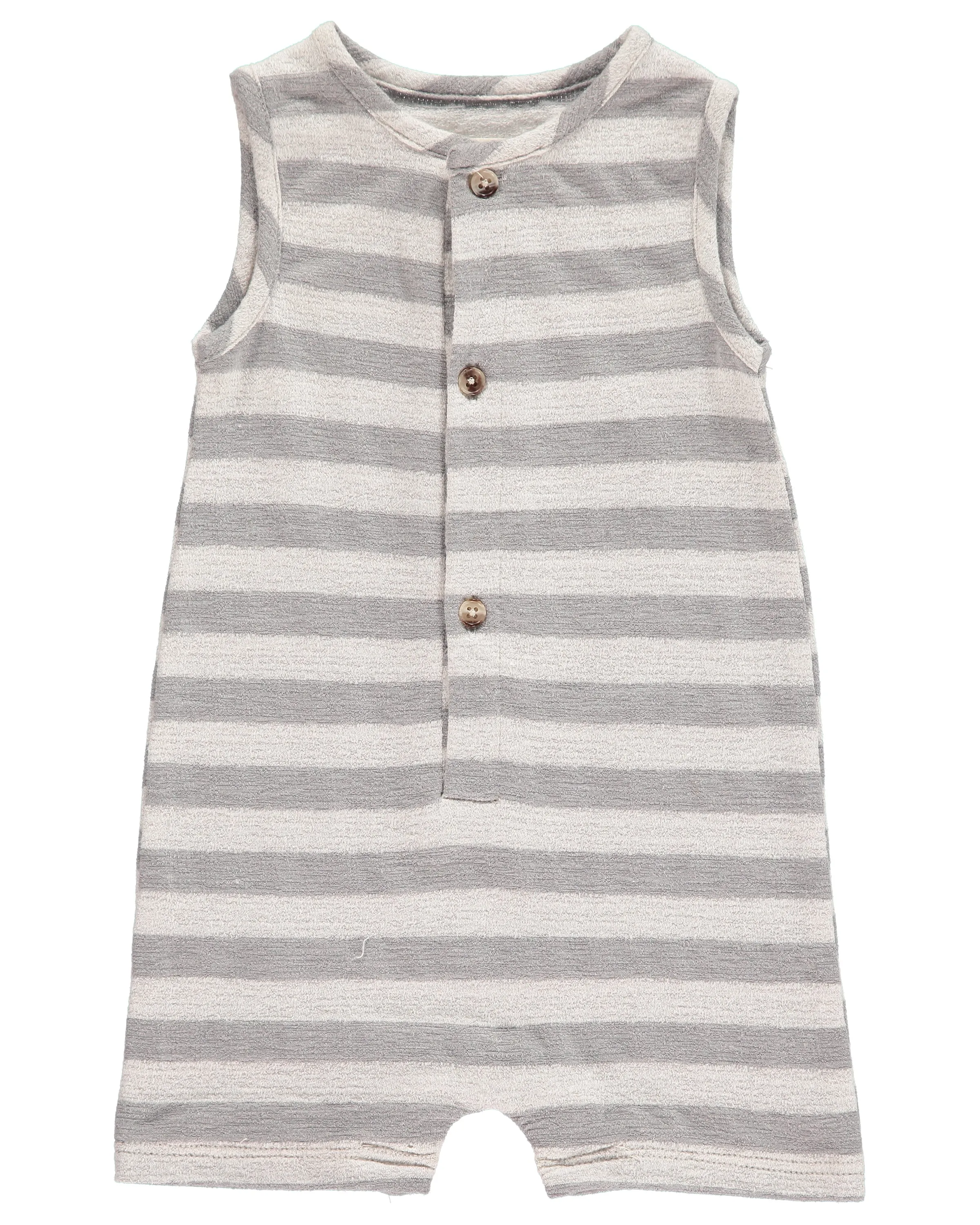 Me & Henry Grey Striped Playsuit