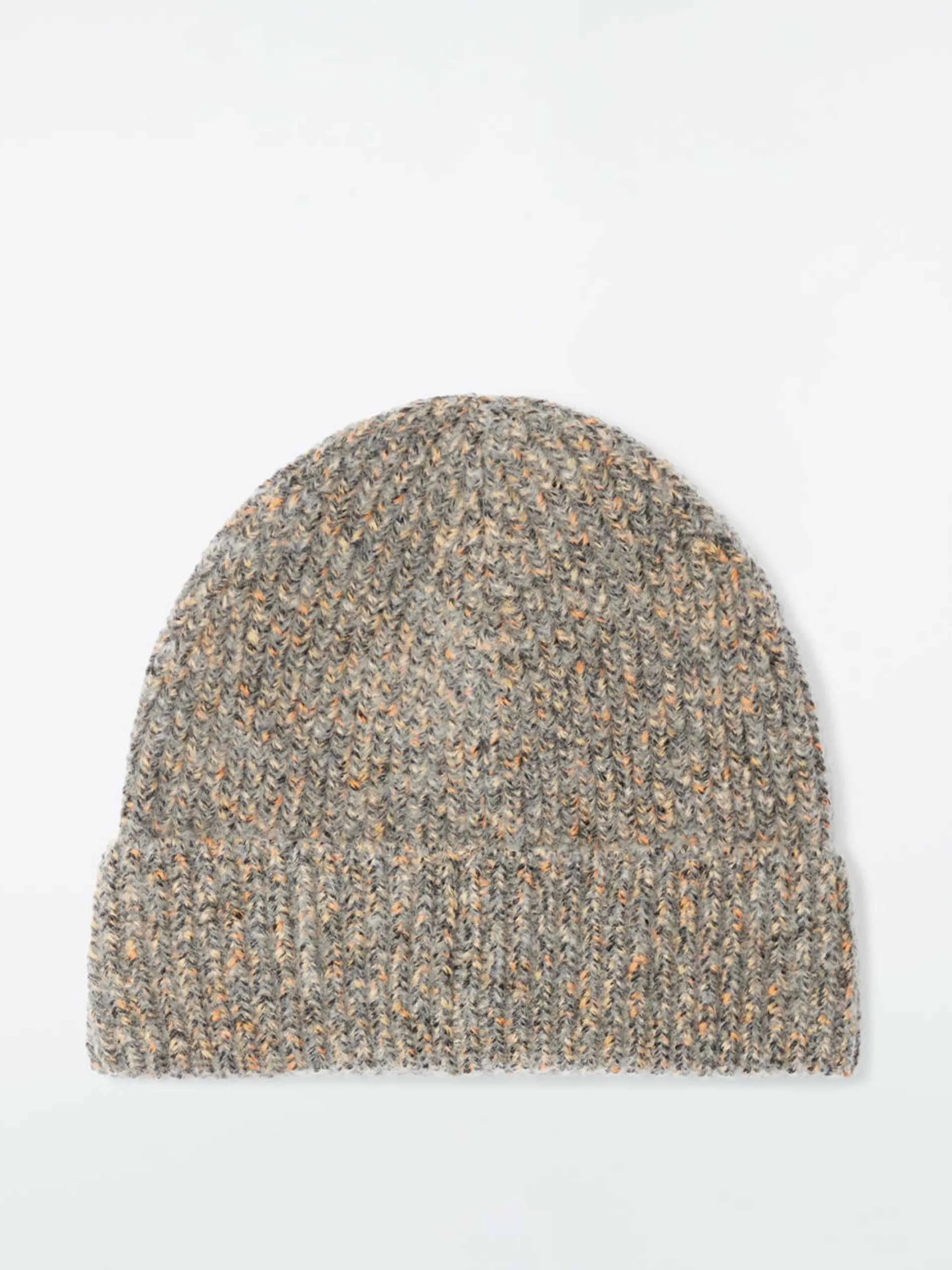 Mélange wool-blend beanie
