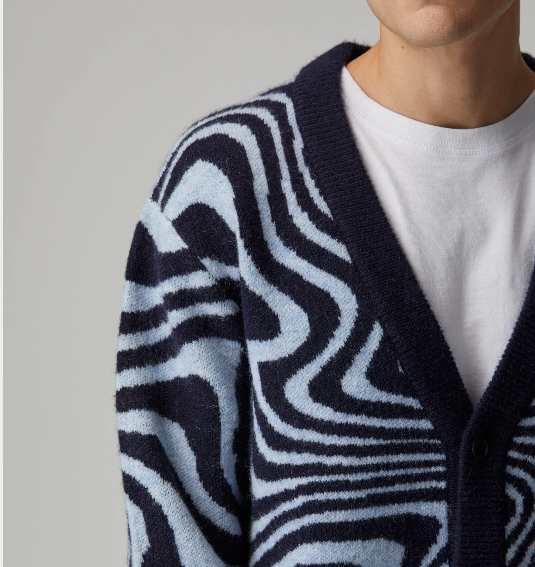 Nelson Cardigan - Blue Swirl