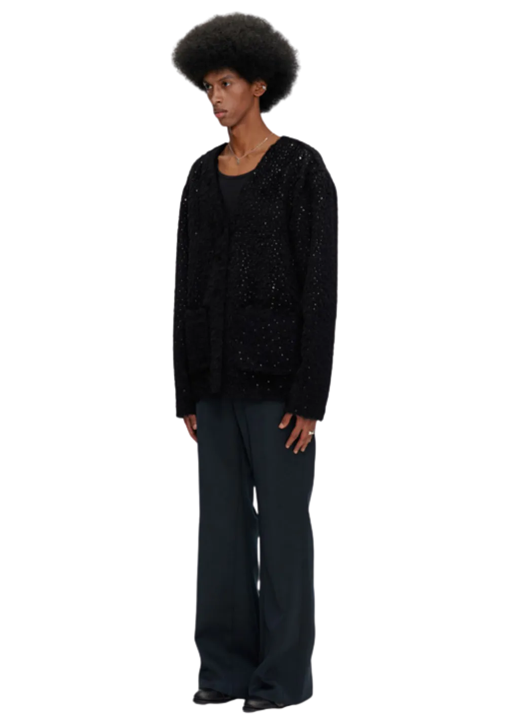 Night Sparkle Water Crystal Cardigan