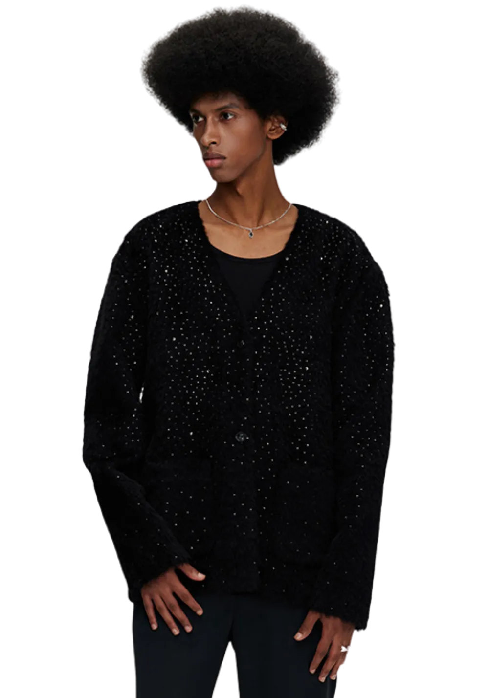 Night Sparkle Water Crystal Cardigan