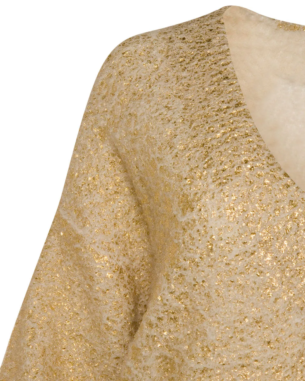 Off White Eskimo Gold Laminated Sweater
