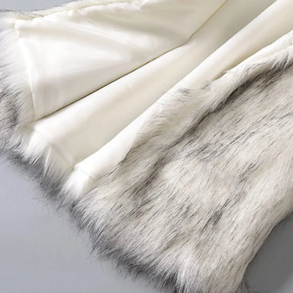 Stylish Women's Winter Faux Fur Vest - Warm Stand Collar Coat for Outdoor Activities