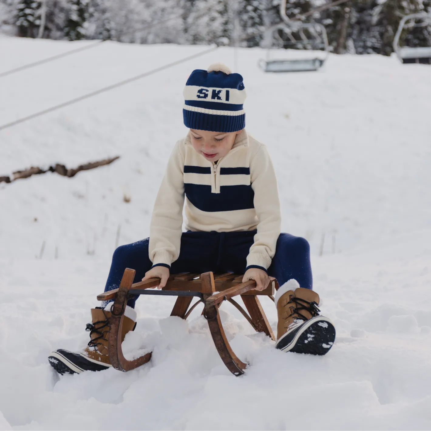 unisex cream half zip sweater